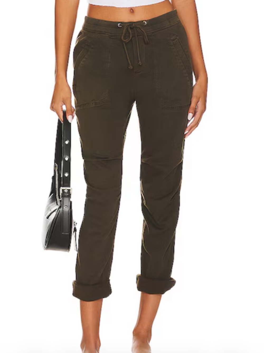 James Perse Women’s Smoky Green Drawstring Casual Pants